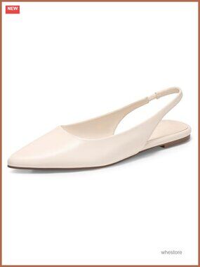 Slingback Flats Pointed Closed Toe Slip On Ballet Dress Shoes